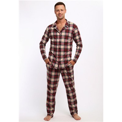 802 Пижама Оливер (Бордовый)