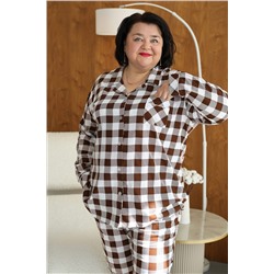 Пижама с брюками с рубашкой и штанами НАТАЛИ, 1209264