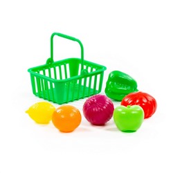 Полесье Набор продуктов №13 с корзинкой (7 элементов) (в пакете)