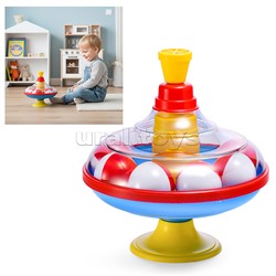 Юла большая с шариками в сетке