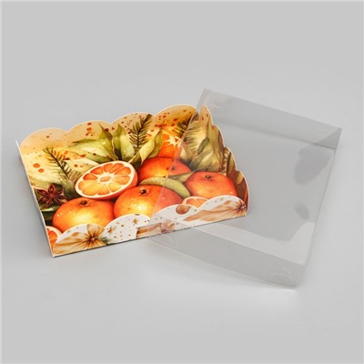 Коробка для печенья «Новогодние Подарки», 14×10.5×2.5 см, Новый год