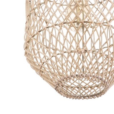 Светильник потолочный из ротанга «Эрвин», 1×120 Вт, Е27, 25×25×40 см