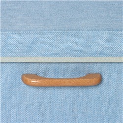 Короб для хранения с крышкой LaDо́m «Франческа», 33×25×19.5 см, голубой