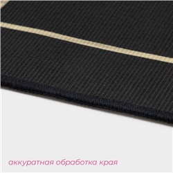 Коврики для ванной и туалета Доляна «Геометрия», 3 шт: 50×80, 50×40, 40×43 см