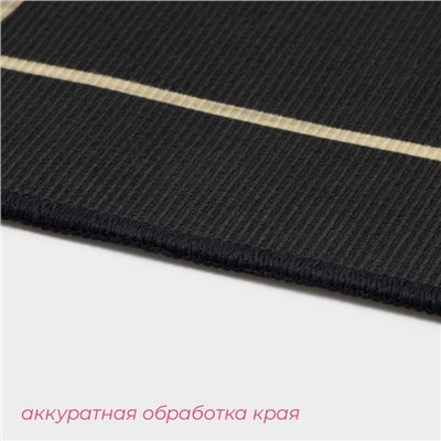 Коврики для ванной и туалета Доляна «Геометрия», 3 шт: 50×80, 50×40, 40×43 см