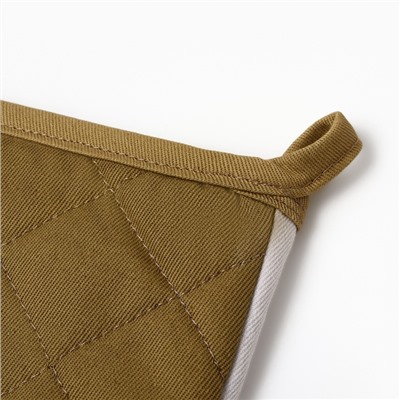 Варежка-прихватка «Этель» Esthetics, 20×28 см, саржа, хлопок 100%, ватин 250 г/м²