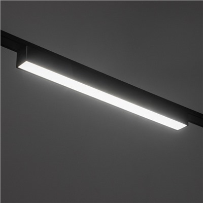 Светильник трековый ULTRA «Линия», светодиодный, 10 Вт, 48 В, 3000K-5700К, CRI90, 31.5×2.6×2.4 см, чёрный