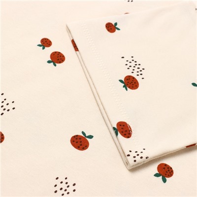 Футболка для девочки KAFTAN: Oranges, бежевая, размер 36, рост 134-140 см