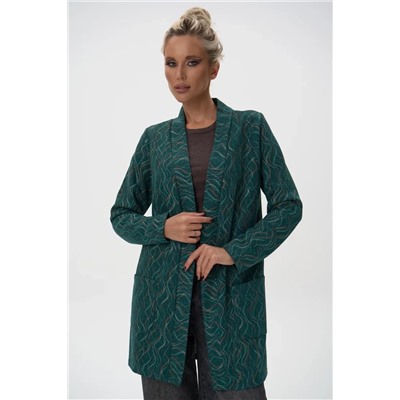 Кардиган Уютный вечер 2 (изумрудный)