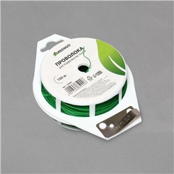 Проволока подвязочная, 100 м, зелёная, Greengo