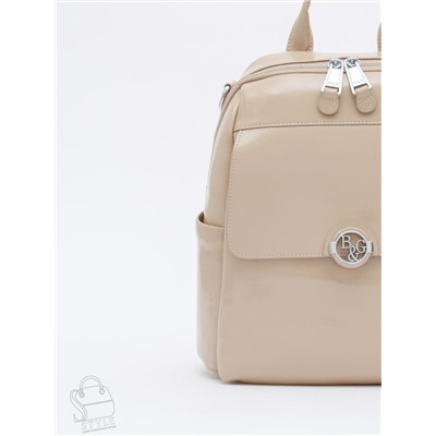 Рюкзак женский кожаный 21023-8 apricot Polina&Eiterou  в Новосибирске