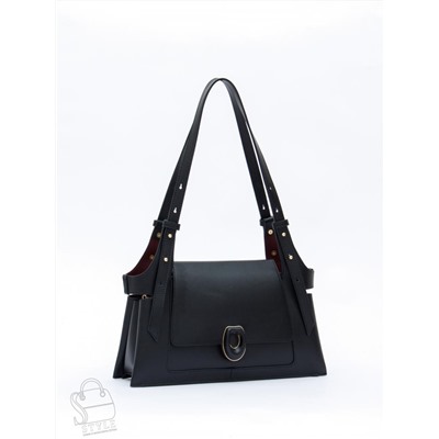 Сумка женская кожаная 2389Y black Polina&Eiterou