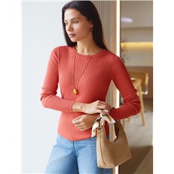 Джемпер тонкой вязки из вискозы с нейлоном