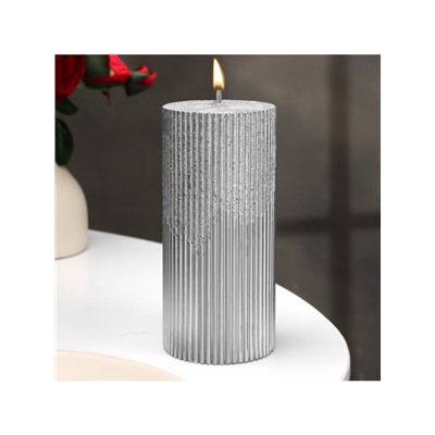 УЦЕНКА Свеча «Рельеф», 7×15 см, МИКС