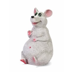 Садовая фигура из гипса «Мышь», 29.5 см, серая