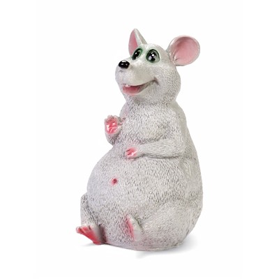 Садовая фигура из гипса «Мышь», 29.5 см, серая
