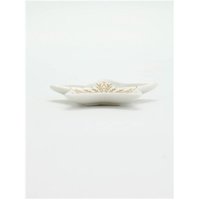 Подставка для чайных пакетиков новогодняя «Снежинка», 8.7×8.7 см