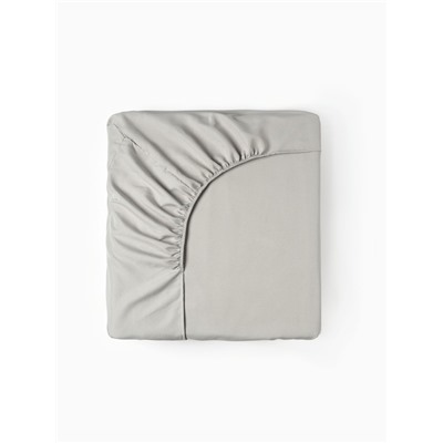 Простыня на резинке 2-спальная LoveLife, 160×200+25 см, зелёная, жатка