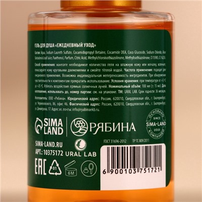 Гель для душа, аромат имбирного печенья, 100 мл, URAL LAB