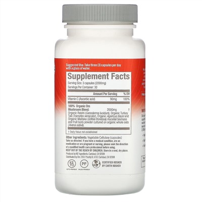 Om Mushrooms, Immune Defense, Powered by Reishi + Vitamin C, 697 mg, 90 Vegetarian Capsules