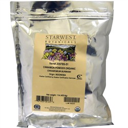 Starwest Botanicals, Органическая корица, 453,6 г (1 фунт)
