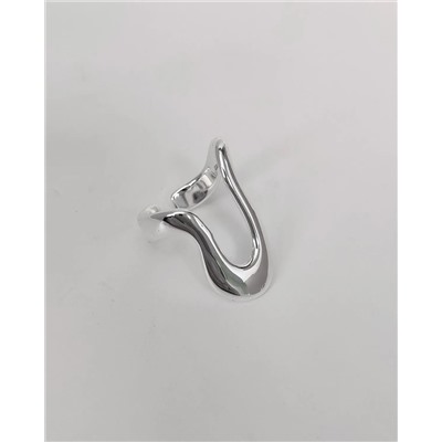 Кольцо с белым серебрением