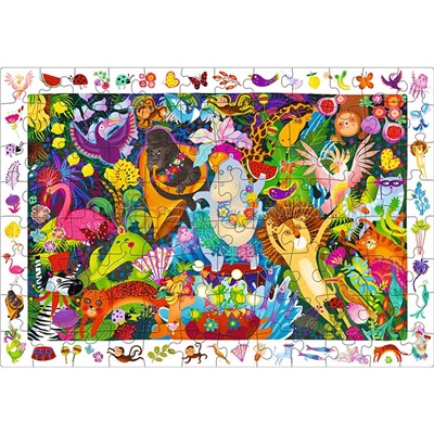 IQ Пазл с развивающей игрой 96 "Весёлая вечеринка в джунглях" 6+ (new)