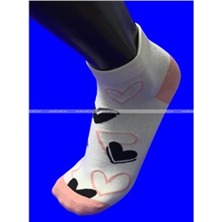 AMIGOBS цветные носки женские с принтом "Прикольные сердца" арт. 1816