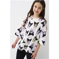 Фуфайка трикотажная для девочек (футболка) PLAYTODAY, 1243144