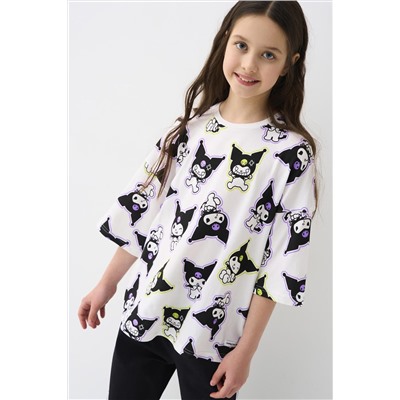 Фуфайка трикотажная для девочек (футболка) PLAYTODAY, 1243144