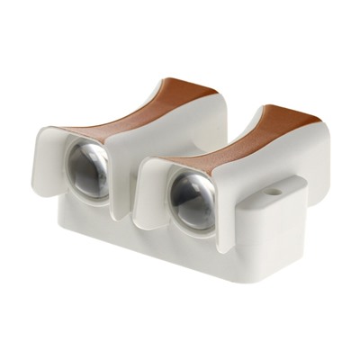 Светильник фасадный «Элегант», 4 Вт, 3000К, 2 луча, IP65, 220 В, пластиковый корпус, белый, свечение тёплое белое