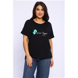 Футболка удлиненная сзади, Арт. 788 (Черный)