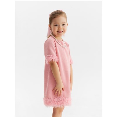 Платье нарядное для девочки MINAKU: PartyDress, рост 104-110 см, розовое