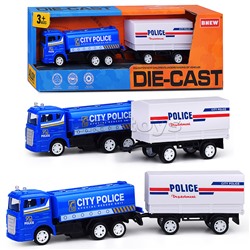 Машина "Полиция города" металл, в коробке