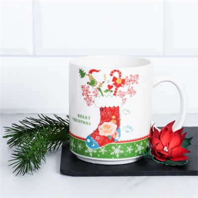 Кружка новогодняя 450 мл / 1188-12 /уп 72/