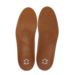 Стельки для обуви, амортизирующие, дышащие, с жёстким супинатором, р-р RU 43 (р-р Пр-ля 42), 27.5 см, пара, коричневые