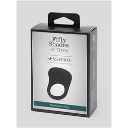 Черное эрекционное виброкольцо Sensation Rechargeable Vibrating Love Ring