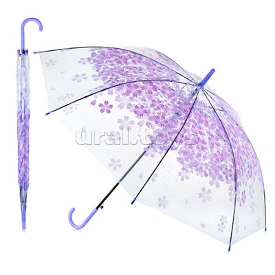 Зонт детский "Красивые цветы" (54см.) фиолетовый