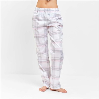 Пижама женская (рубашка, брюки) KAFTAN «Клетка», размер 40-42