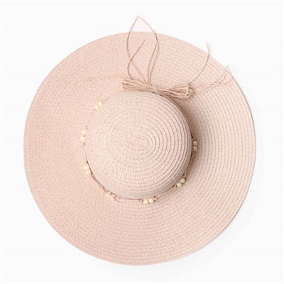 Шляпа женская летняя MINAKU, розовая, размер 58
