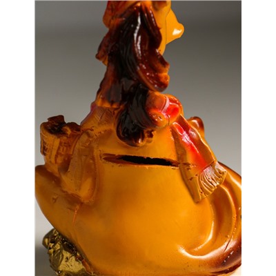 Копилка для денег «Лошадь с шарфом», гипс, 13×9×7 см, коричневый