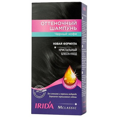 Оттеночный шампунь IRIDA Черный кофе, 75 мл
