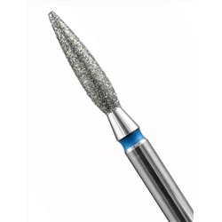 MANITA Фреза алмазная пламя острое удлиненное для аппаратного маникюра 866.104.243.100.023 ФАП-2.3-10С, синяя насечка, ø 2,3 мм, 5 шт. 28367