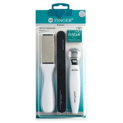 Zinger Набор педикюрных инструментов 4 предмета / Classic SIS 66 3207