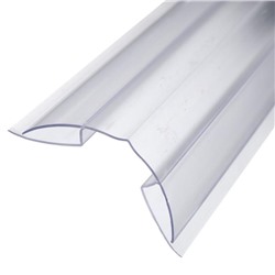 Профиль коньковый 120°, для поликарбоната толщина 4-6 мм, длина 6 м, прозрачный