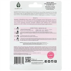 Biobelle, #Rise&Shine, тканевая растительная маска для лица, заряжает энергией и дарит сияние, 1 шт., 25 г (0,88 унции)