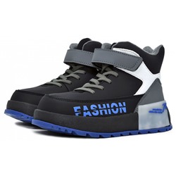 T-10345-C черн Ботинки деми для мальчиков (27-32)/8