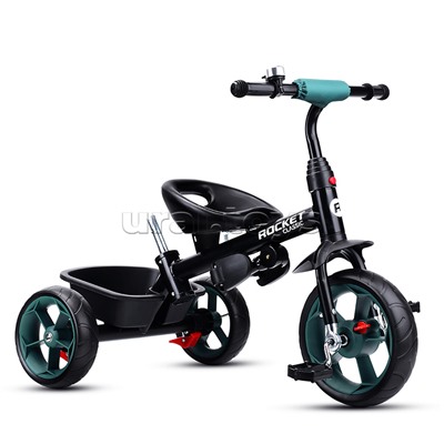 Велосипед трехколесный Rocket 136-GN, колеса EVA 10"/8", цвет зеленый
