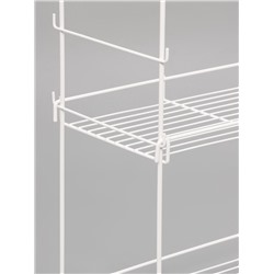 Стеллаж для рассады и цветов, 64.5×22×74 см, белый