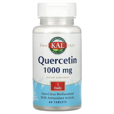 KAL, Quercetin, 1,000 mg, 60 Tablets